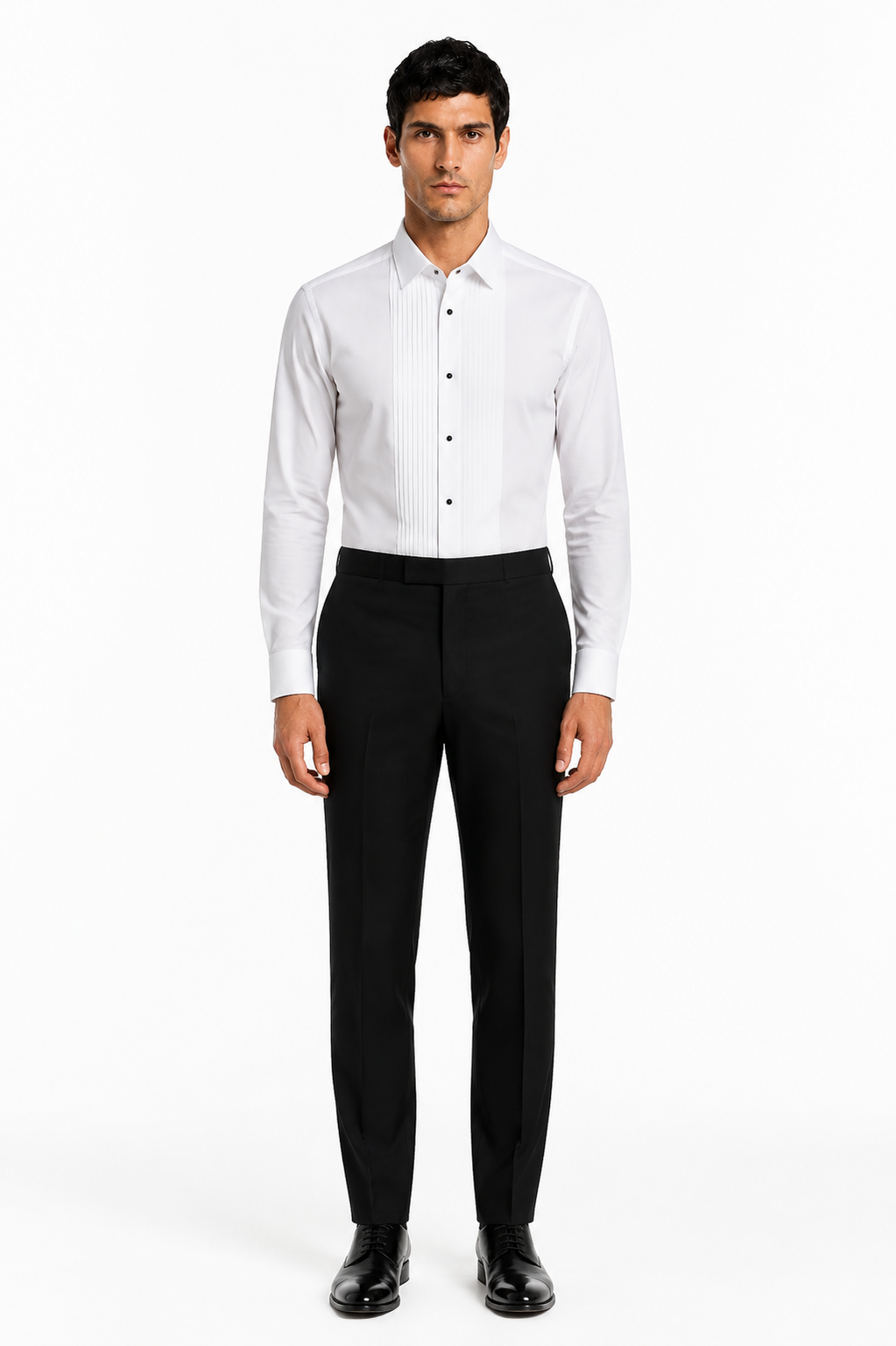 MIDA Pleated Tuxedo Shirt - PRE-ORDER - PZ080 MIDA