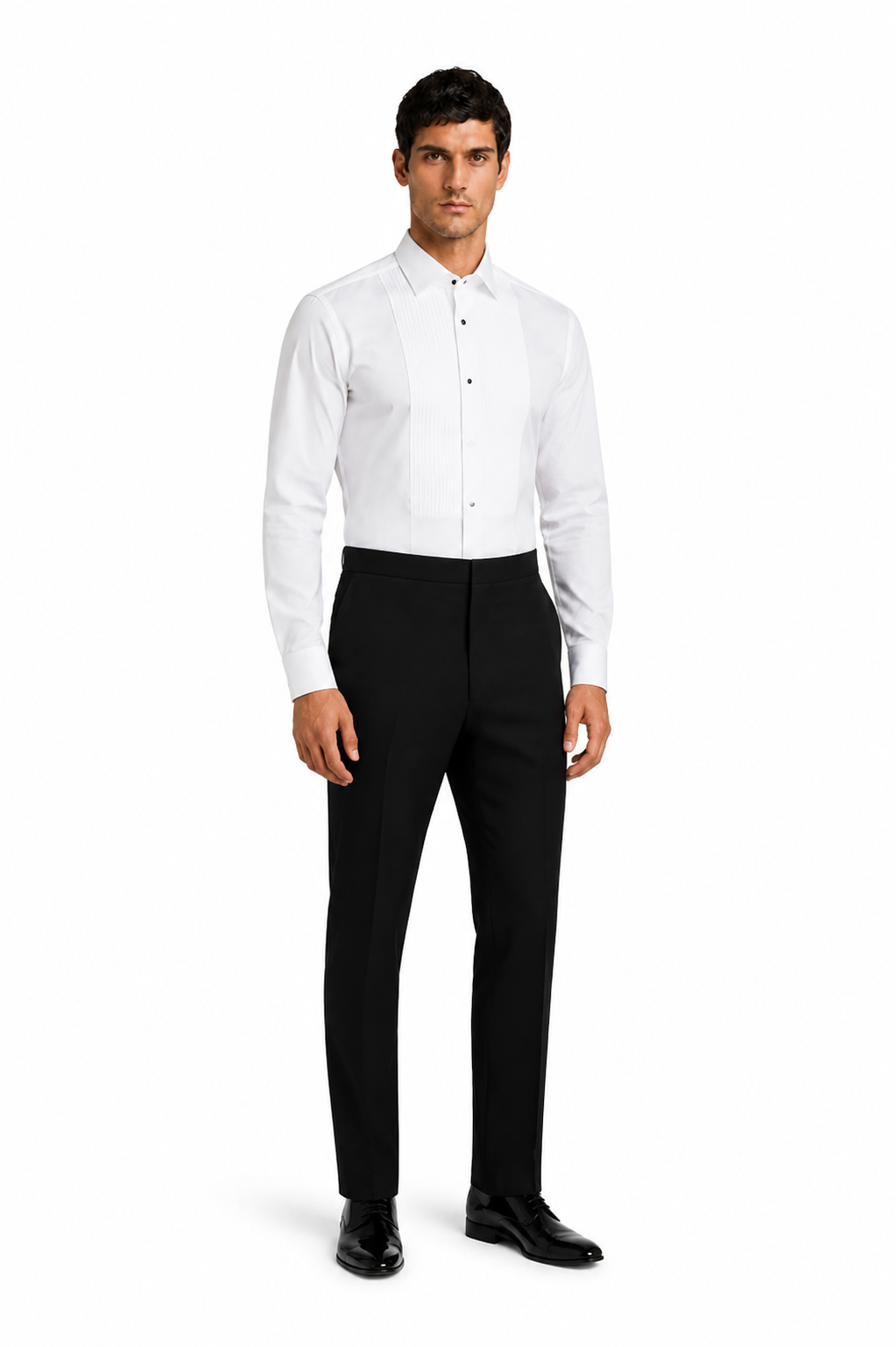 MIDA Pleated Tuxedo Shirt - PRE-ORDER - PZ080 MIDA