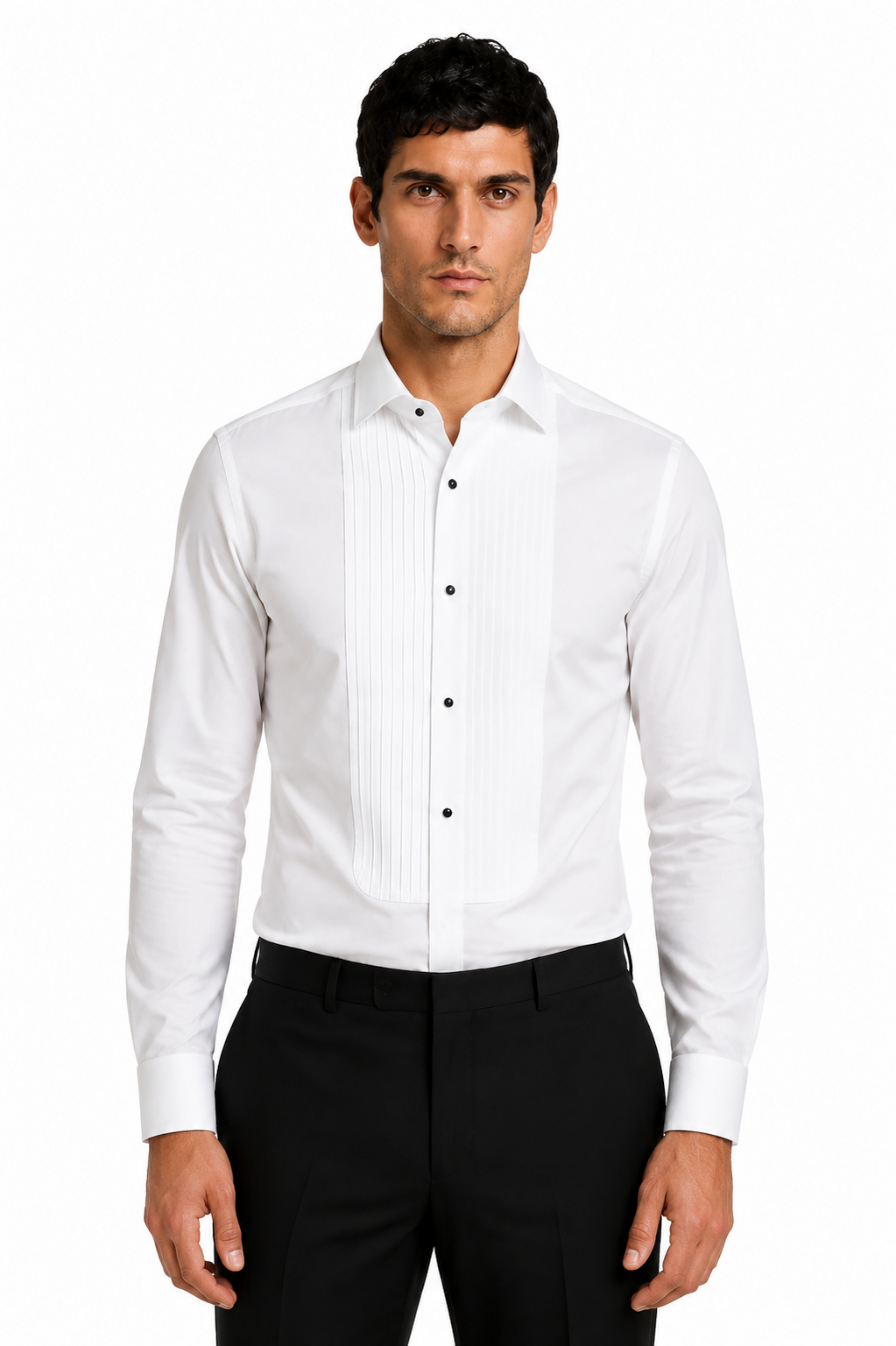 MIDA Pleated Tuxedo Shirt - PRE-ORDER - PZ080 MIDA