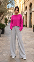 TETI-GY Knitted Palazzo Trousers — PRE-ORDER — PZ112 TETI
