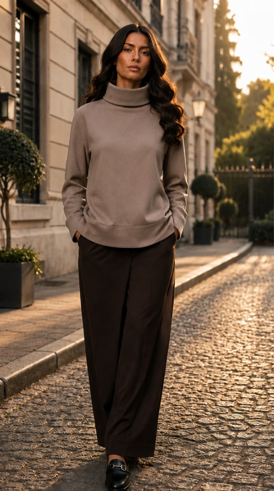 Pantaloni a Palazzo EIRENE-BR — PRE-ORDER — PZ114 EIRENE