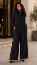 Pantaloni a Palazzo NEMESI-BK — PRE-ORDER — PZ115 NEMESI