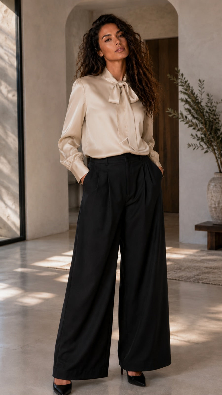 ILIA-CR Bow Blouse — PRE-ORDER — PZ108 ILIA