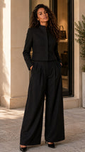 ESTIA-BK Mandarin Collar Jacket — PRE-ORDER — PZ105 ESTIA