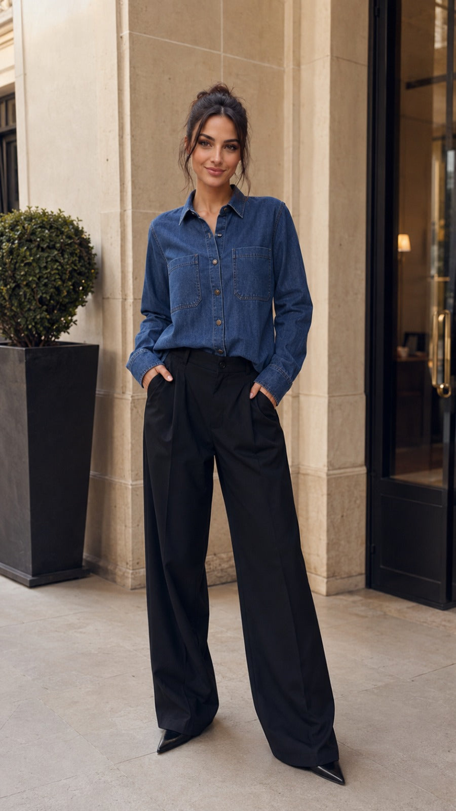 Camicia in Denim DEMETRA-BL — PRE-ORDER — PZ106 DEMETRA