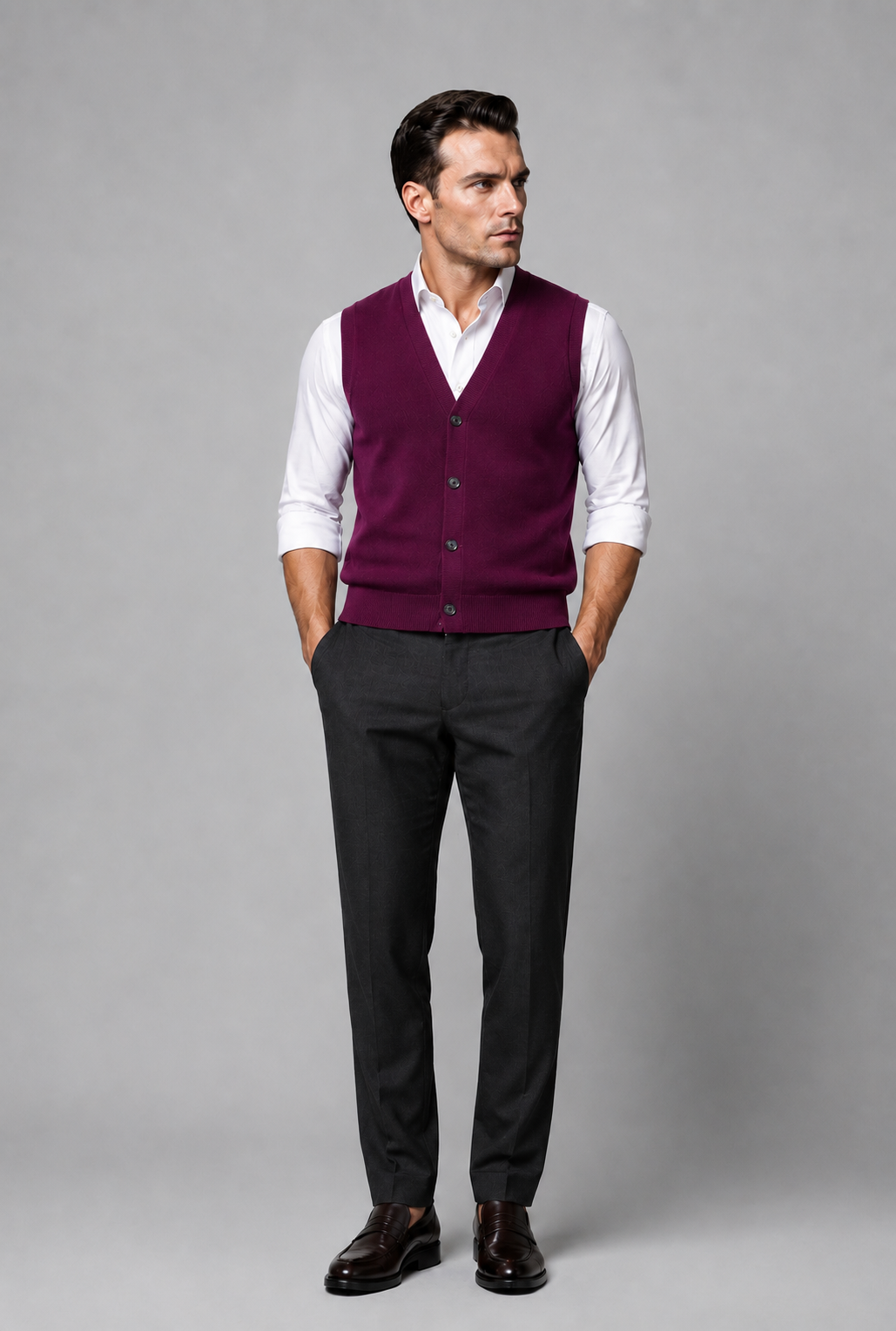 AXIS Two-Tone Pure Wool Vest — PRE-ORDER — PZ015 AXIS