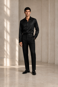 ACHILLE-BK Satin Shirt — PRE-ORDER — PZ117 ACHILLE