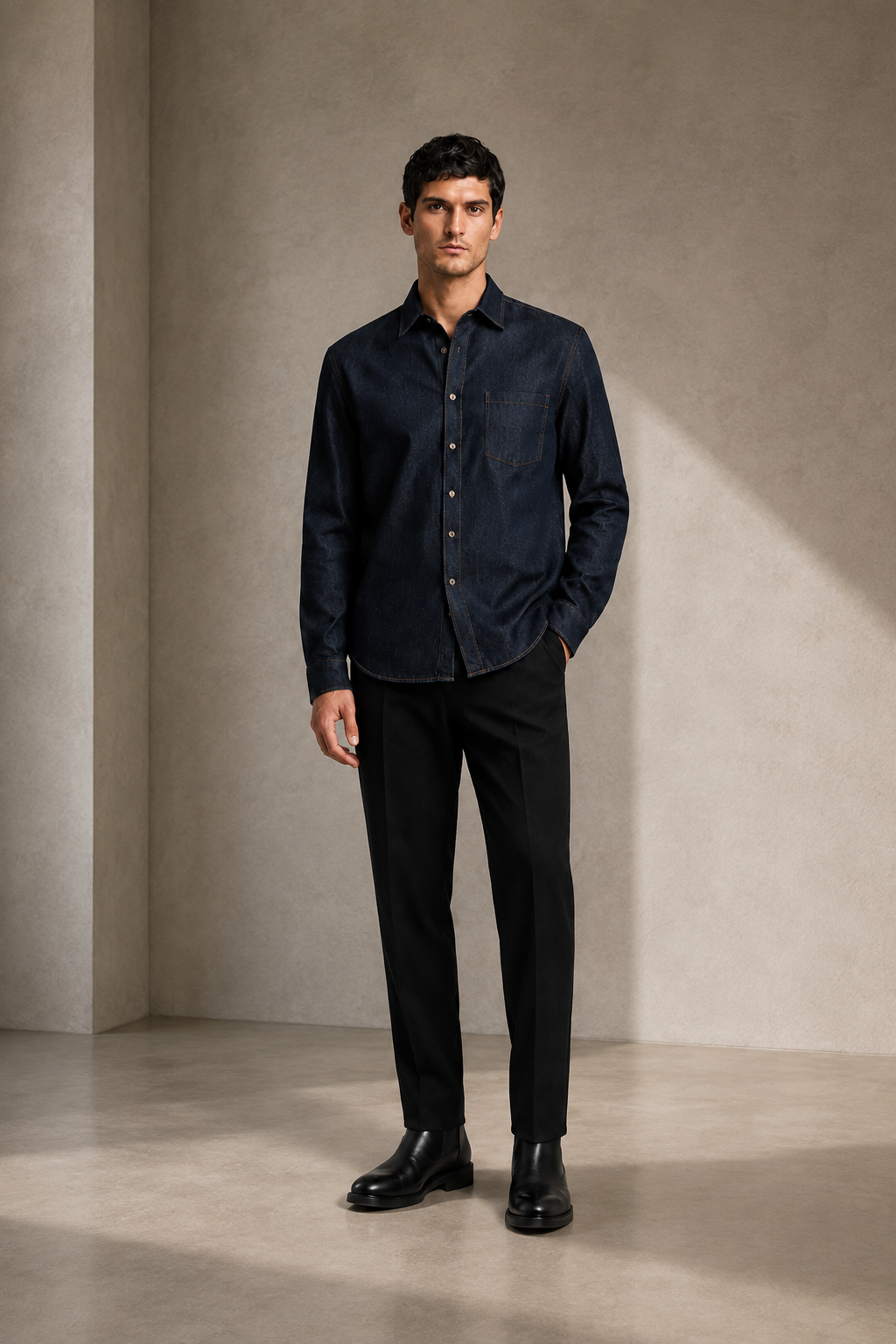 Camicia in Denim ETTORE-IN — PRE-ORDER — PZ120 ETTORE