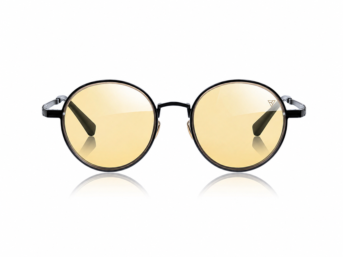 NIMBUS GOLD TITANIUM Sunglasses – Indoor – Unisex — PRE-ORDER — PZ125 NIMBUS GOLD TITANIUM