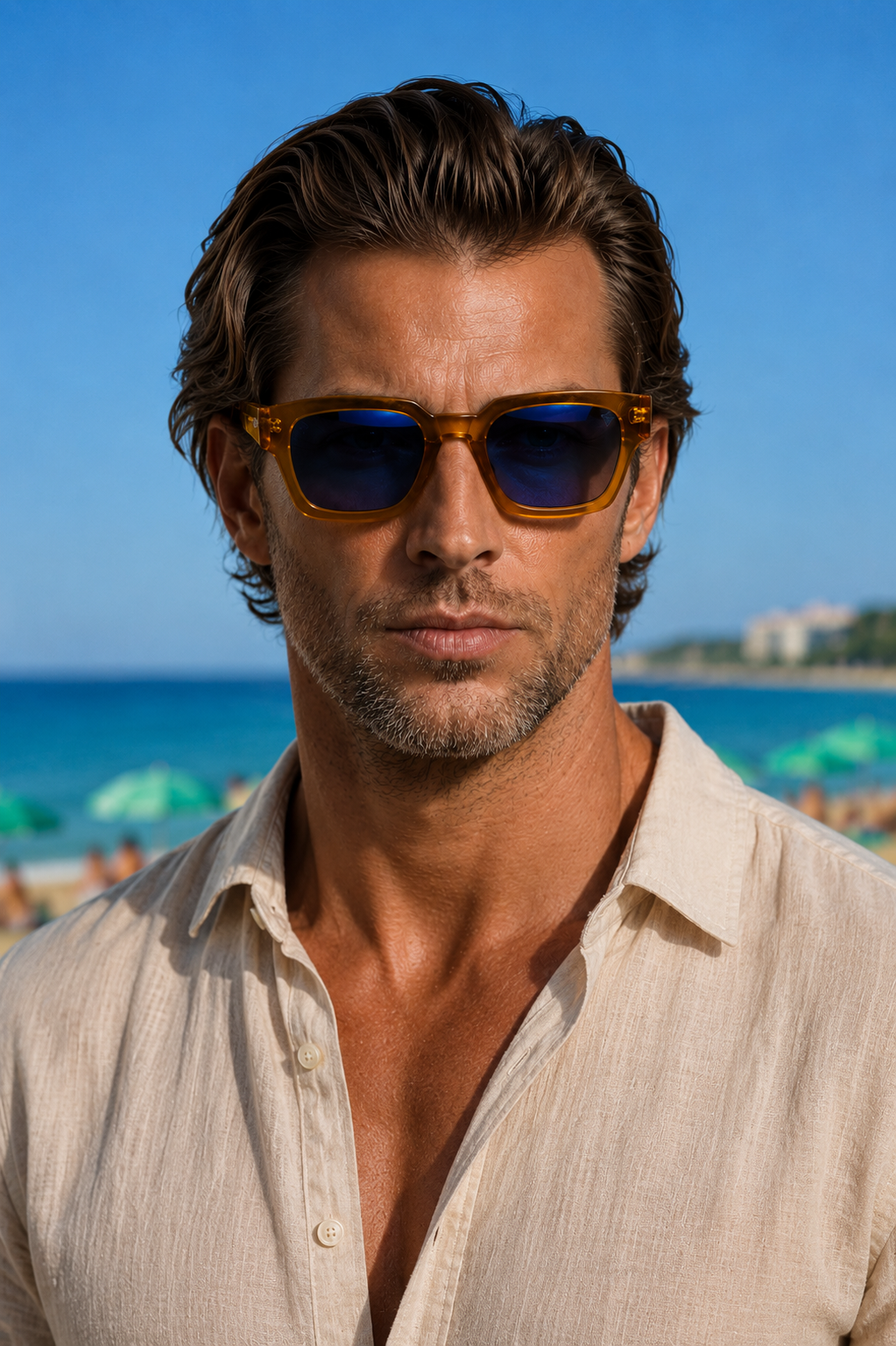 STARDUST AMBER-AM Sunglasses — PRE-ORDER — PZ123 STARDUST AMBER