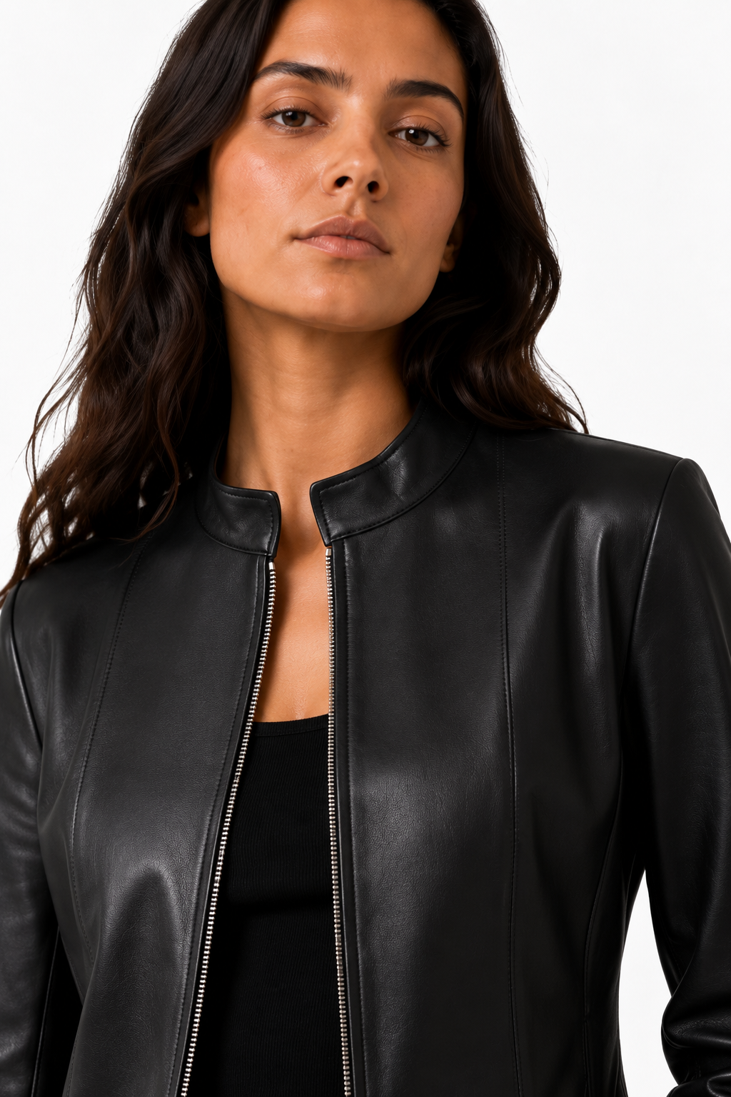 NIOBE-BK Short Leather Jacket — PRE-ORDER — PZ099 NIOBE