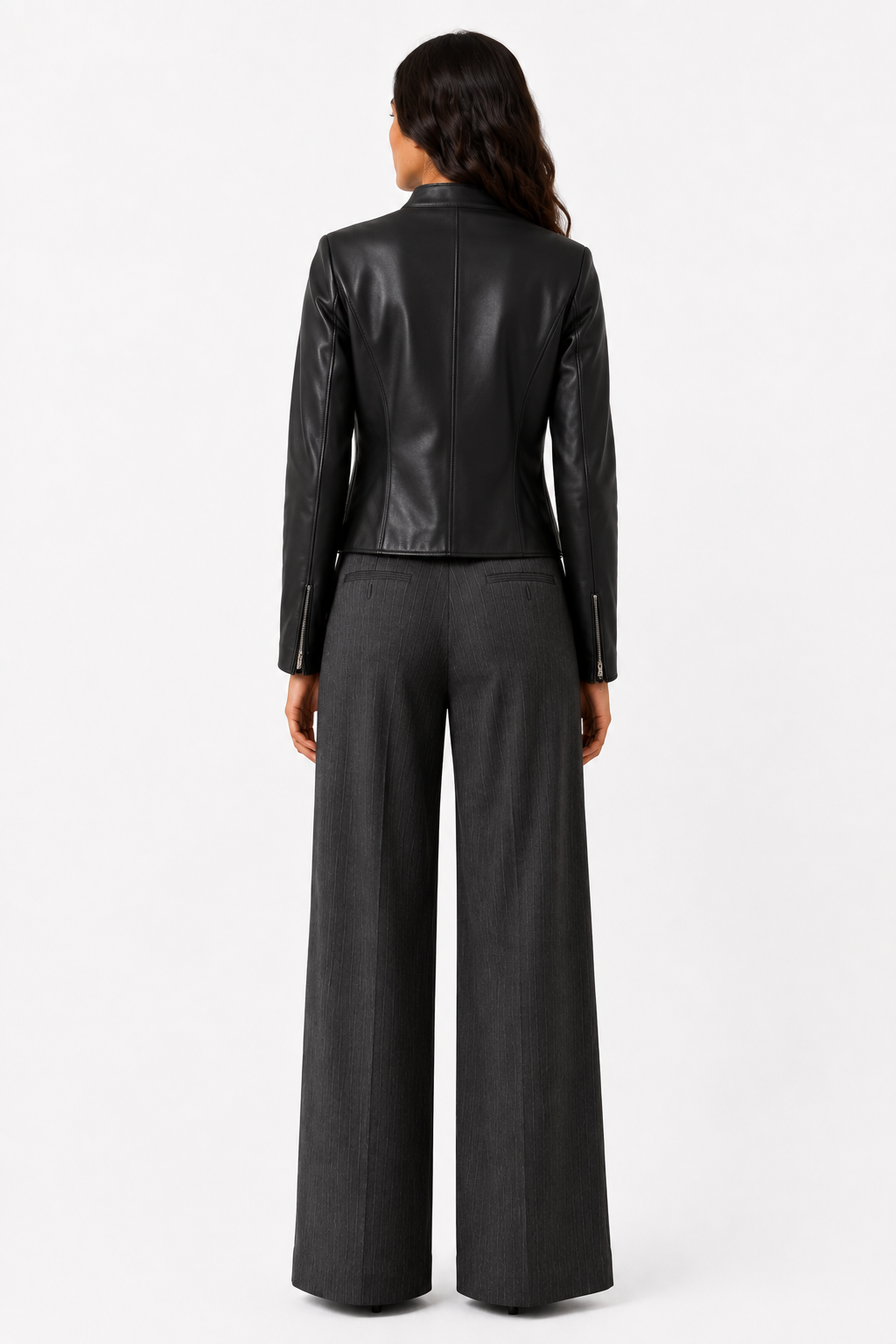 NIOBE-BK Short Leather Jacket — PRE-ORDER — PZ099 NIOBE