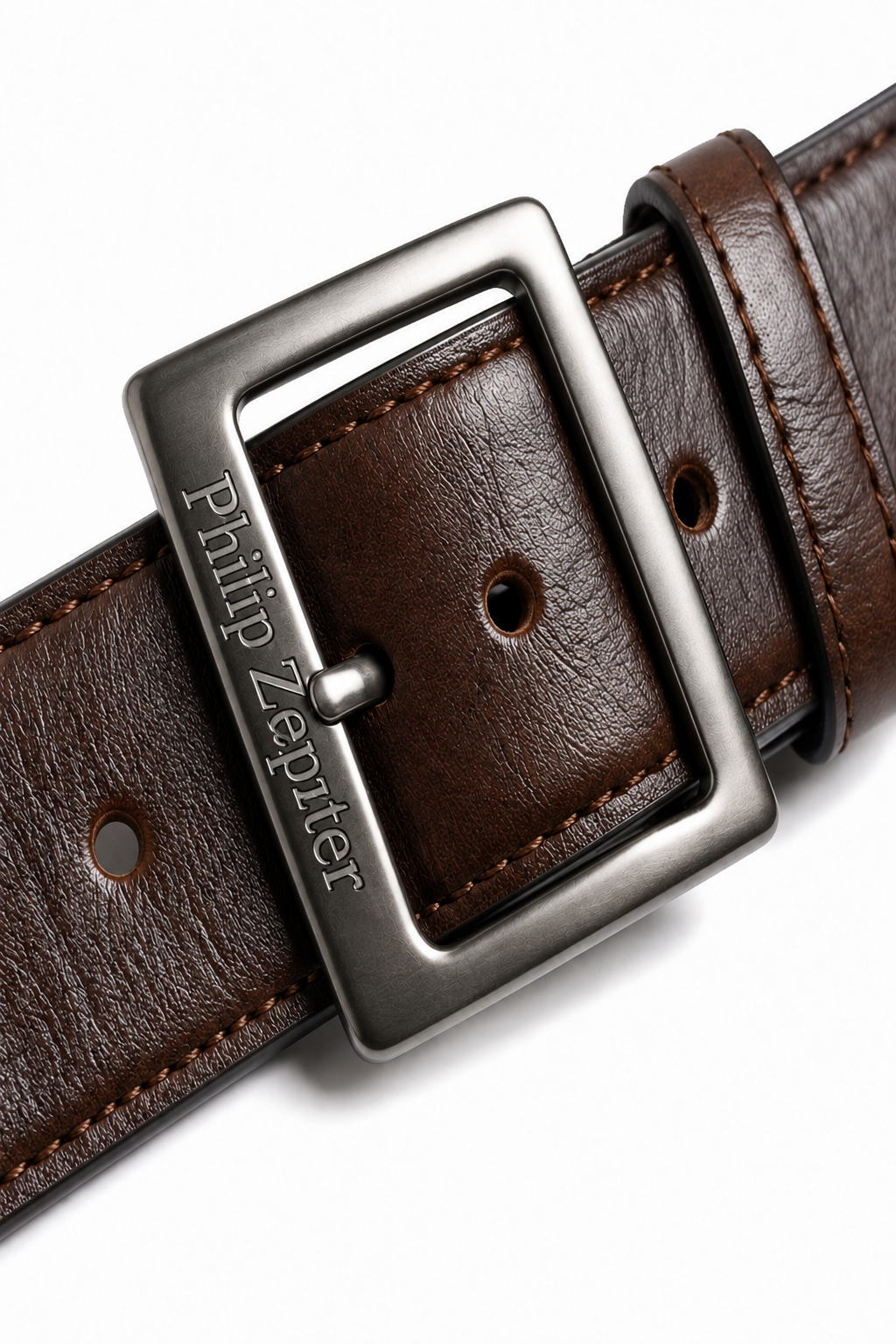 Brown Leather Belt — PRE-ORDER — PZ085