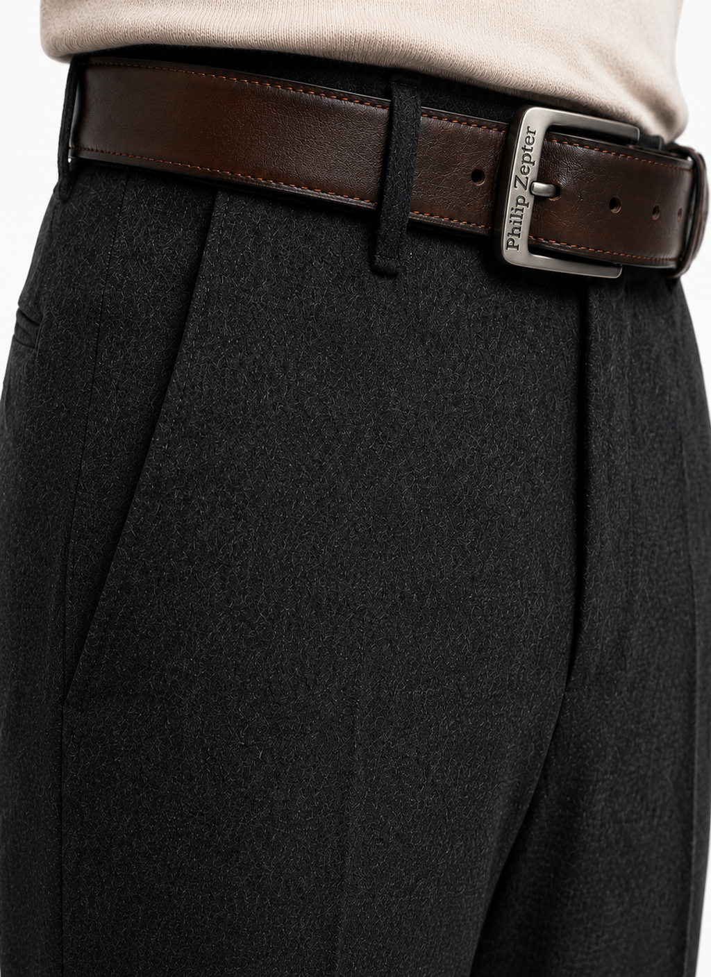 Brown Leather Belt — PRE-ORDER — PZ085