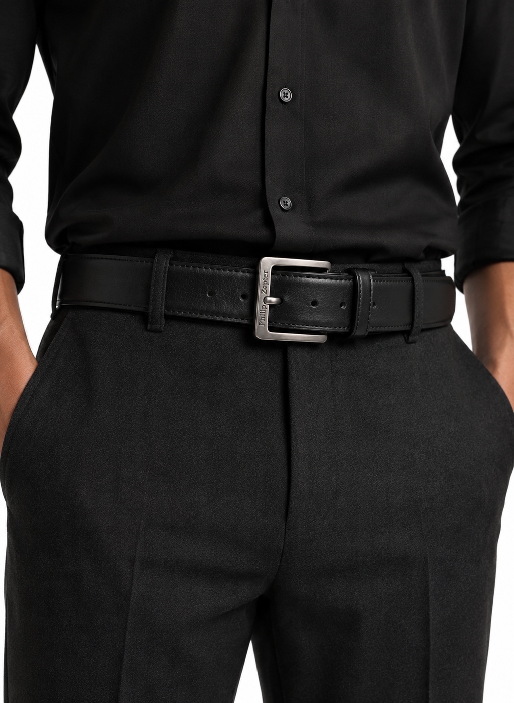 Leather Belt Texture-BK — PRE-ORDER — PZ084