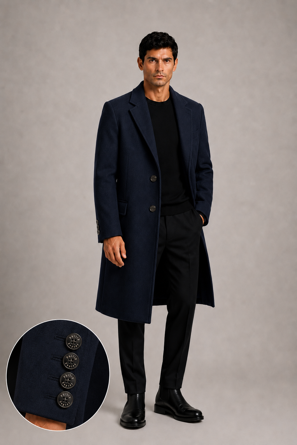 CRONOS-GY Wool Coat — PRE-ORDER — PZ063 CRONOS