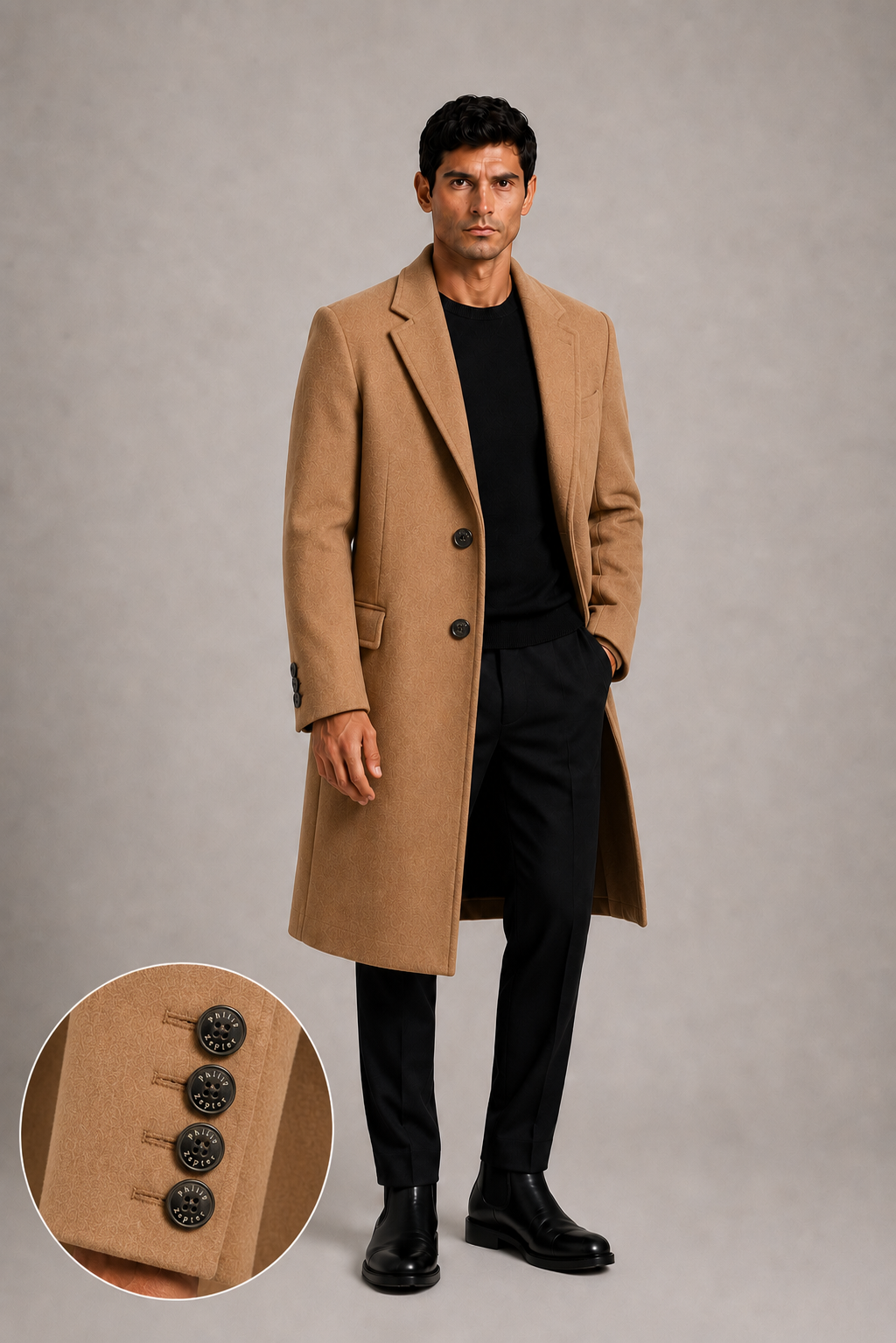 CRONOS-GY Wool Coat — PRE-ORDER — PZ063 CRONOS