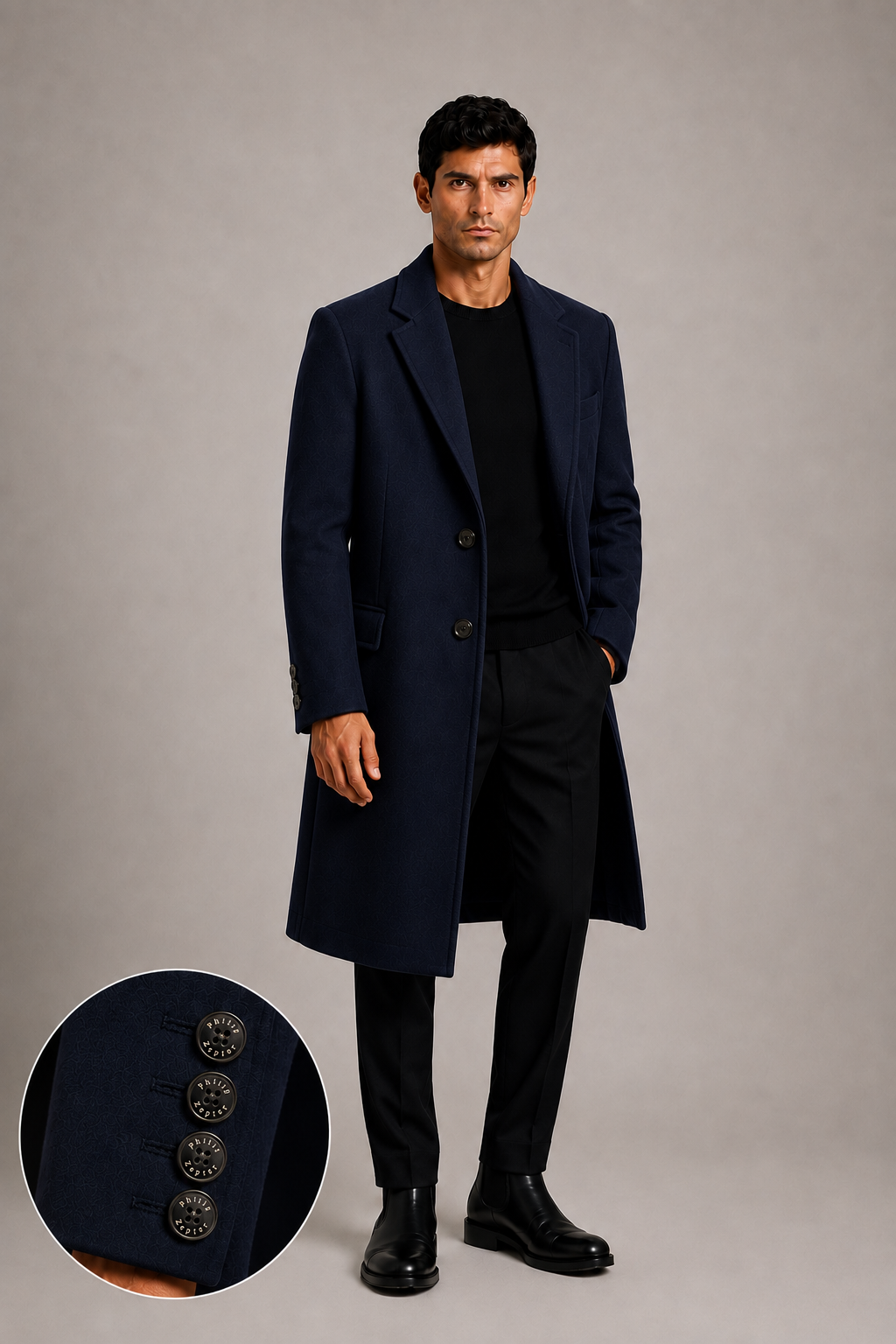 CRONOS-GY Wool Coat — PRE-ORDER — PZ063 CRONOS