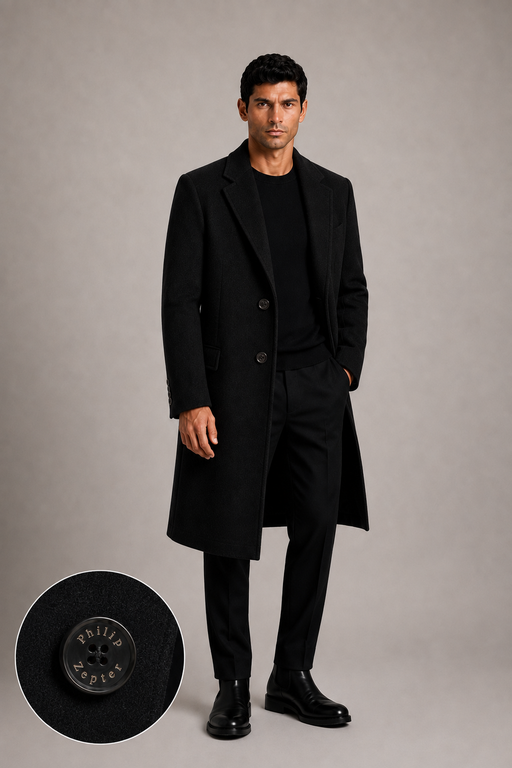 CRONOS-GY Wool Coat — PRE-ORDER — PZ063 CRONOS