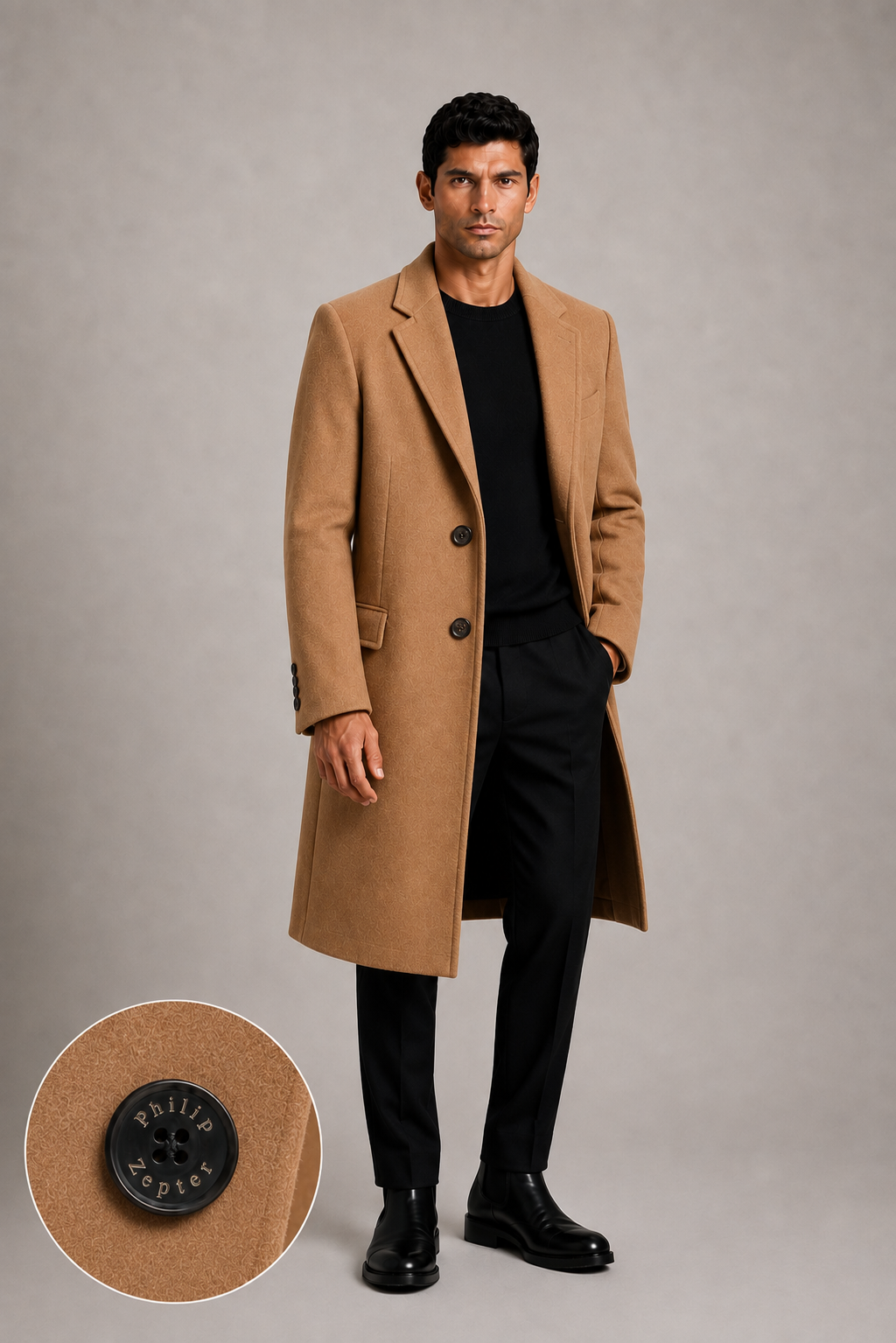 CRONOS-GY Wool Coat — PRE-ORDER — PZ063 CRONOS