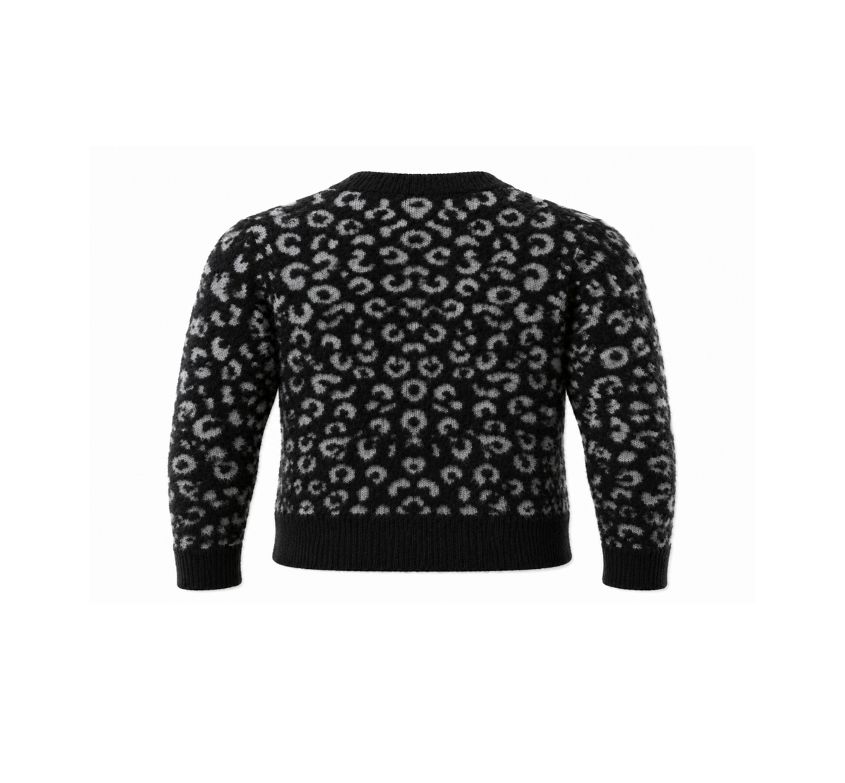Cardigan Merino Animalier con Bottoni in Madreperla NYX — PRE-ORDER — PZ029 NYX