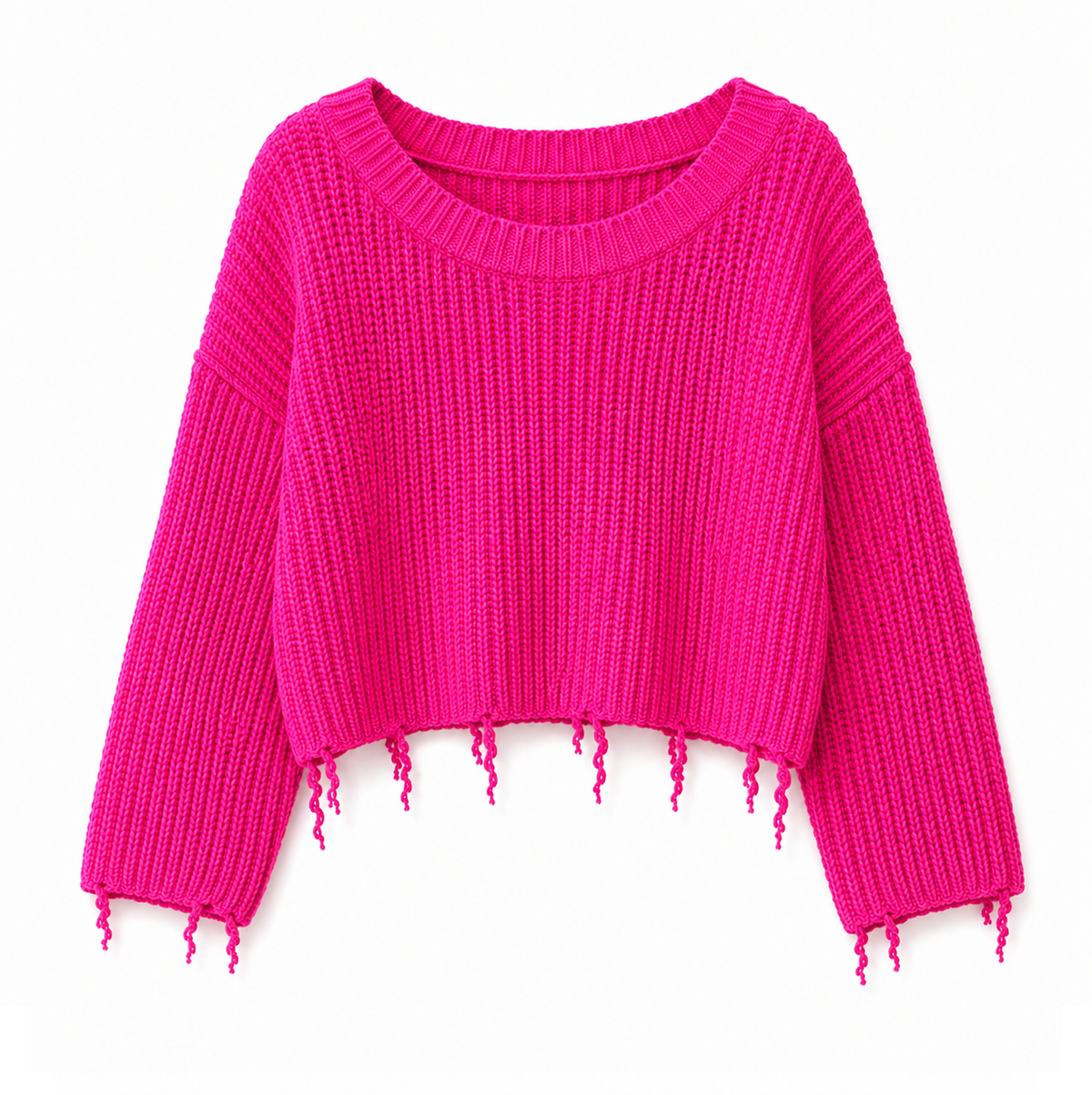 Maglione Oversize Baby Alpaca con Frange VELA — PRE-ORDER — PZ033 VELA