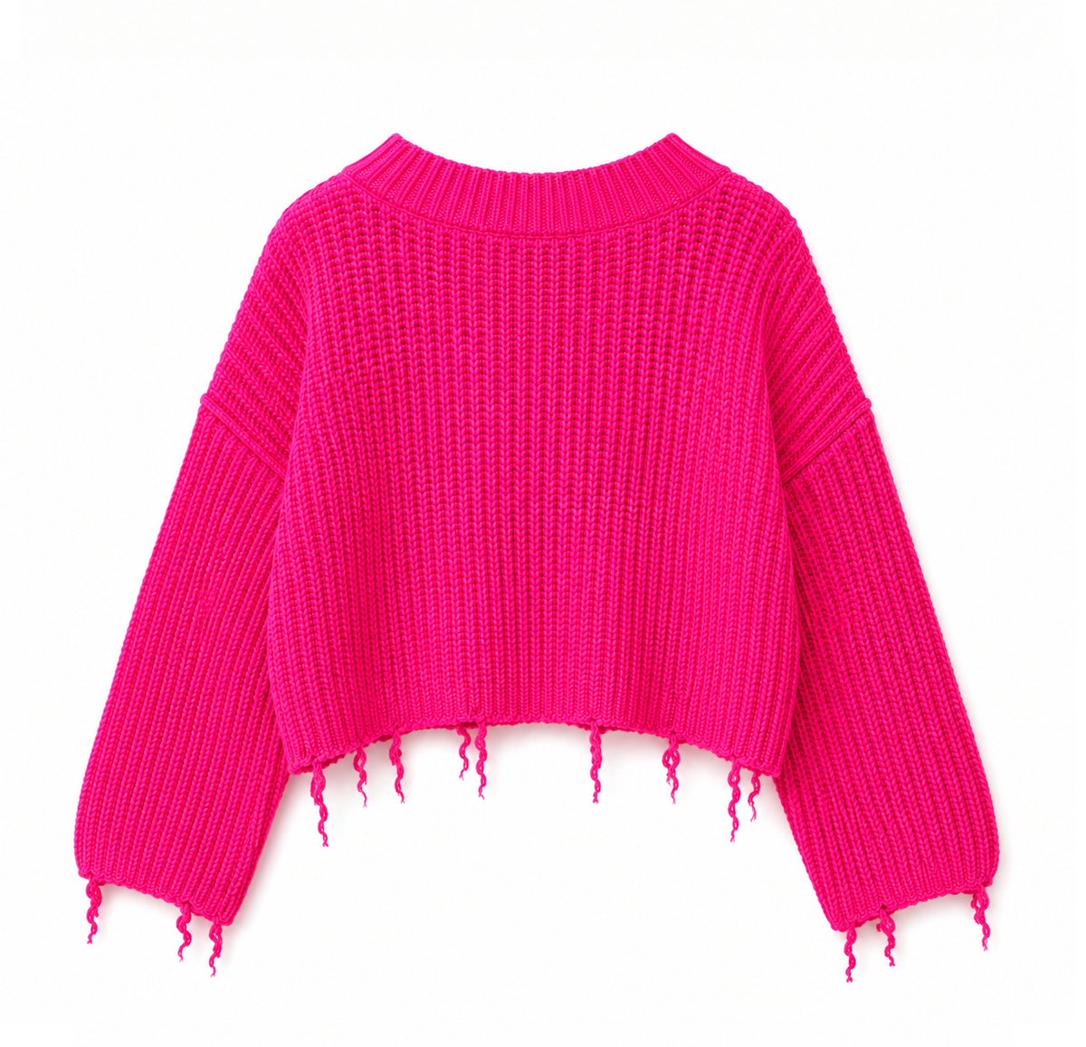 Maglione Oversize Baby Alpaca con Frange VELA — PRE-ORDER — PZ033 VELA