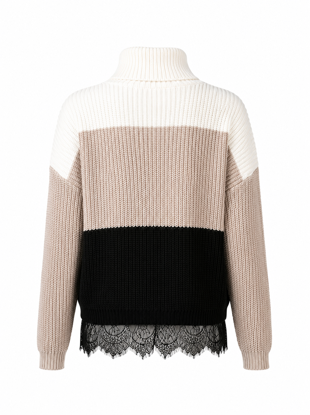 ECLISSE Oversize Merino Jumper with Lace Detail — PRE-ORDER — PZ034 ECLISSE
