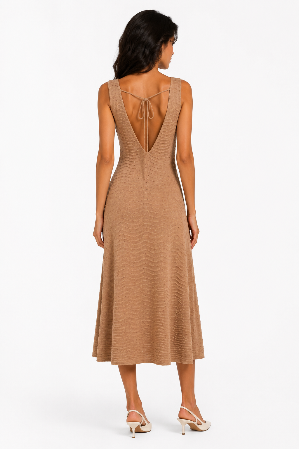 Abito Lungo Onde in Cashmere e Lamé ADELIA — PRE-ORDER — PZ037 ADELIA