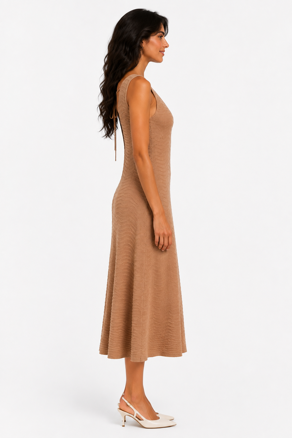 Abito Lungo Onde in Cashmere e Lamé ADELIA — PRE-ORDER — PZ037 ADELIA