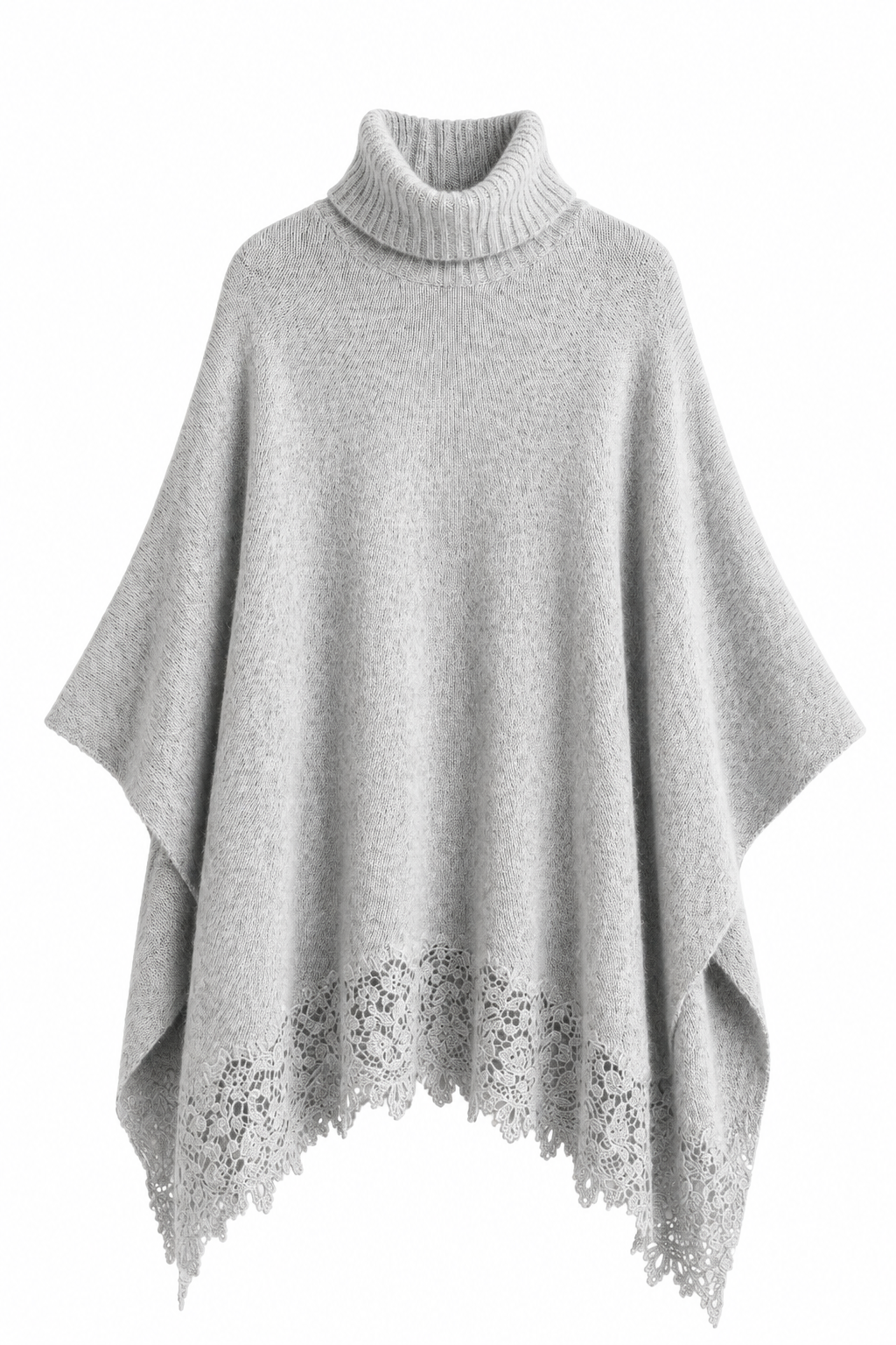 Mantella Grigia con Pizzo LUCILLA — PRE-ORDER — PZ045 LUCILLA