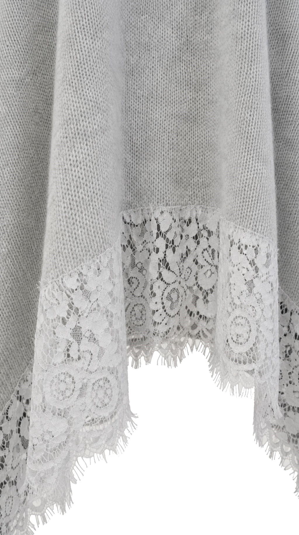 Mantella Grigia con Pizzo LUCILLA — PRE-ORDER — PZ045 LUCILLA