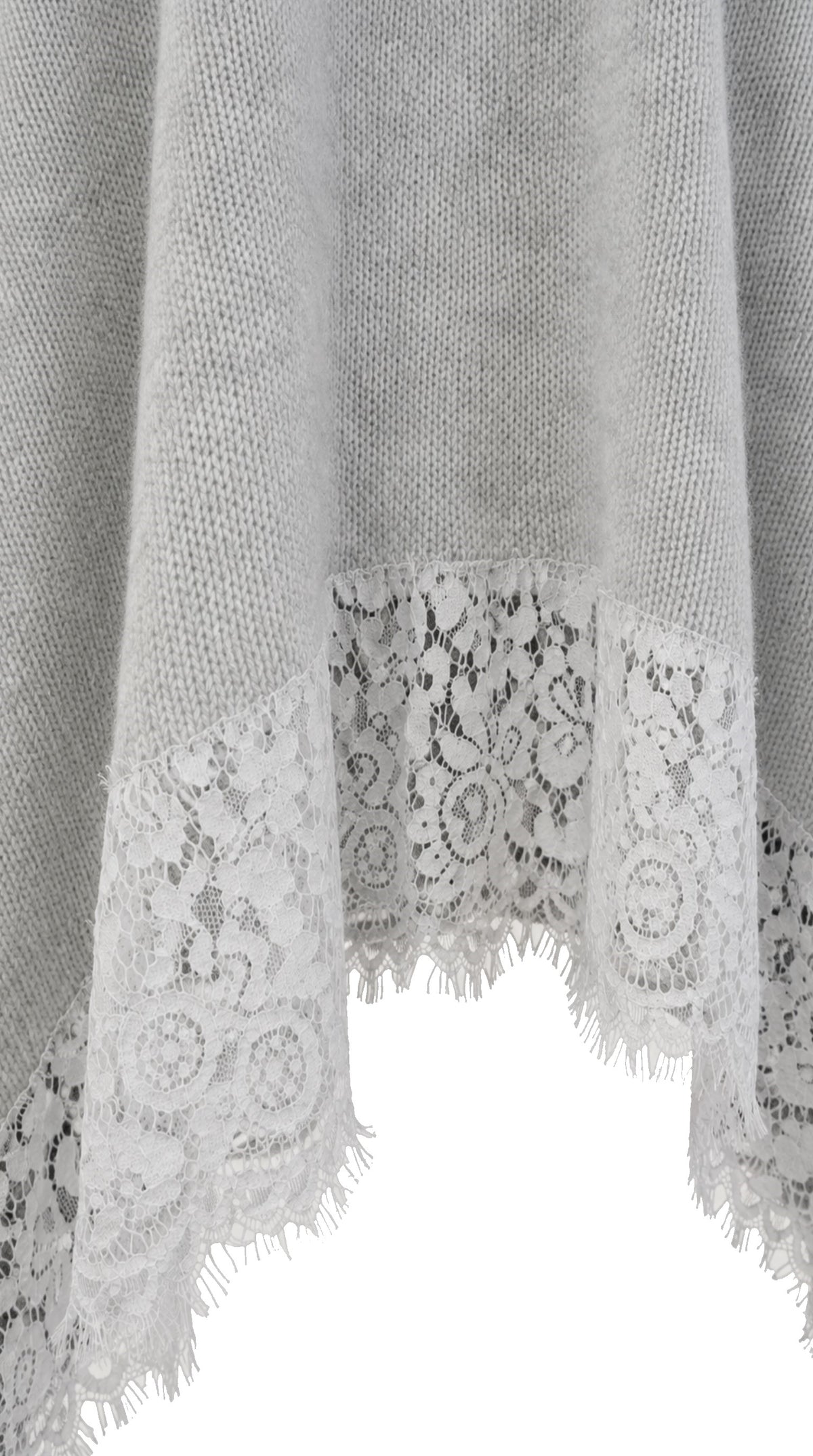 Mantella Grigia con Pizzo LUCILLA — PRE-ORDER — PZ045 LUCILLA