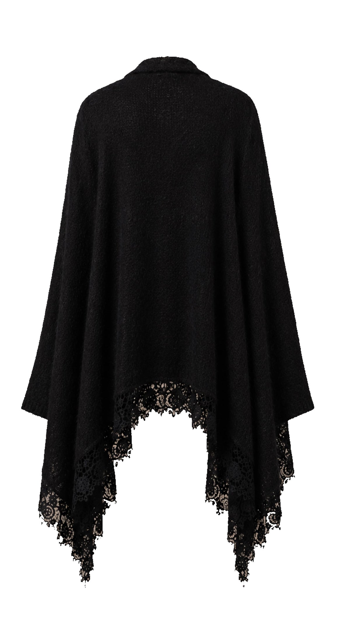 Maxi Giacca Aperta Baby Alpaca con Pizzo DIANA — PRE-ORDER — PZ051 DIANA