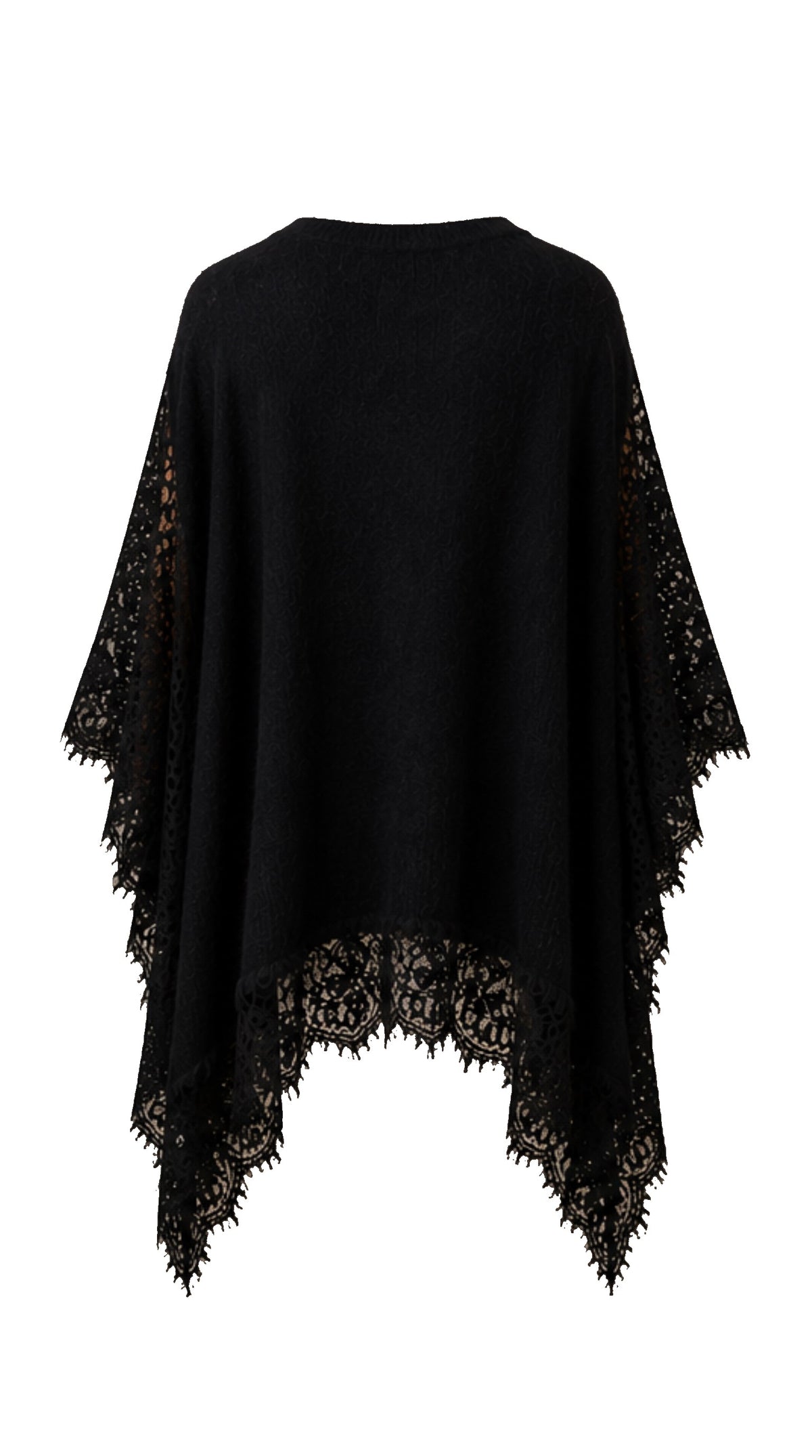 Maxi Gilet Baby Alpaca con Pizzo IRIS — PRE-ORDER — PZ052 IRIS