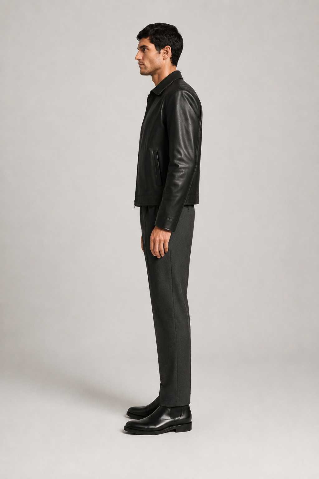 EREBO-BK Leather Jacket — PRE-ORDER — PZ062 EREBO