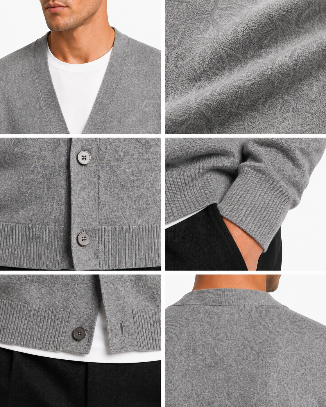 Cardigan IPERIONE-GY — PRE-ORDER — PZ067 IPERIONE