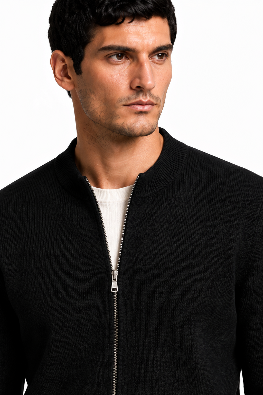Cardigan con Zip ORFEO-BK — PRE-ORDER — PZ068 ORFEO