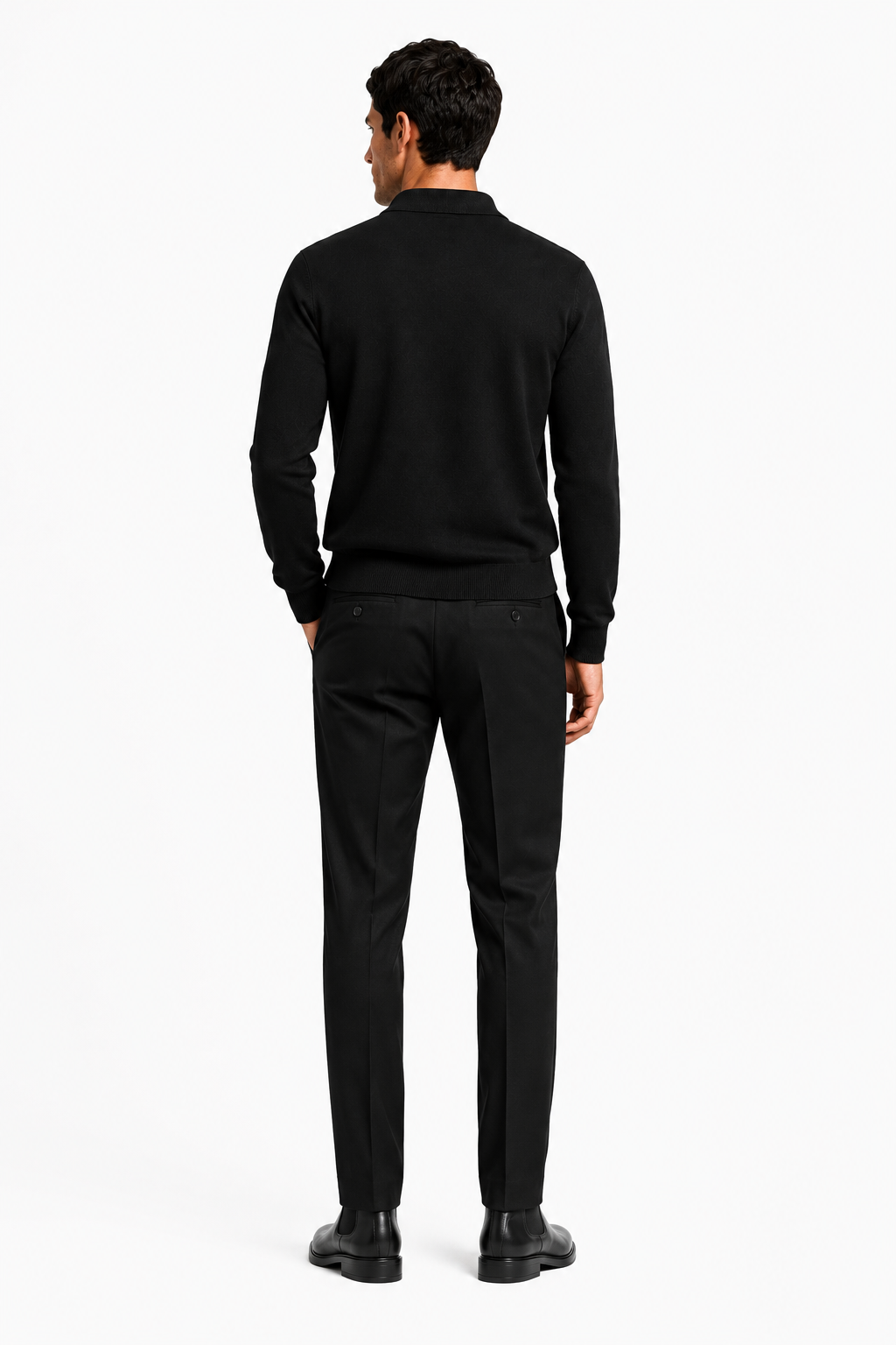 Polo con Zip ULISSE-BK — PRE-ORDER — PZ069 ULISSE