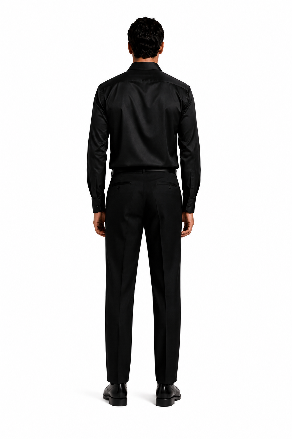 ACHILLE-BK Satin Shirt — PRE-ORDER — PZ117 ACHILLE