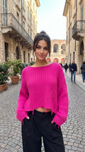 VELA Oversized Baby Alpaca Sweater with Fringes — PRE-ORDER — PZ033 VELA