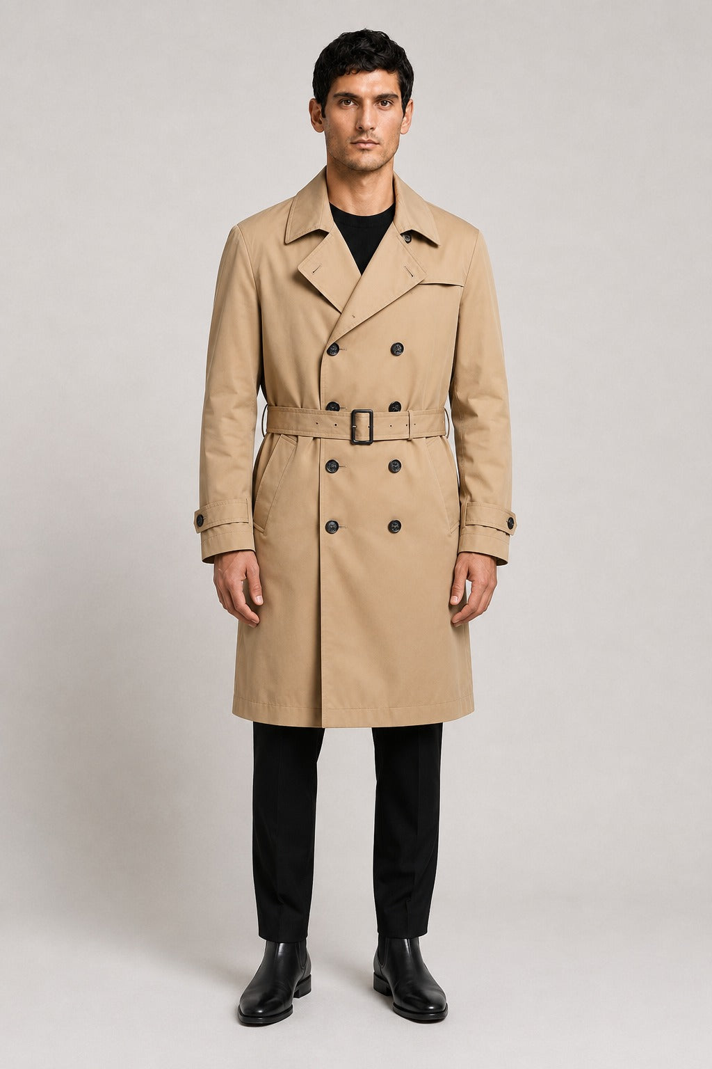HELIOS Cotton and Lyocell Tailored Trench Coat — PRE-ORDER — PZ007 HELIO