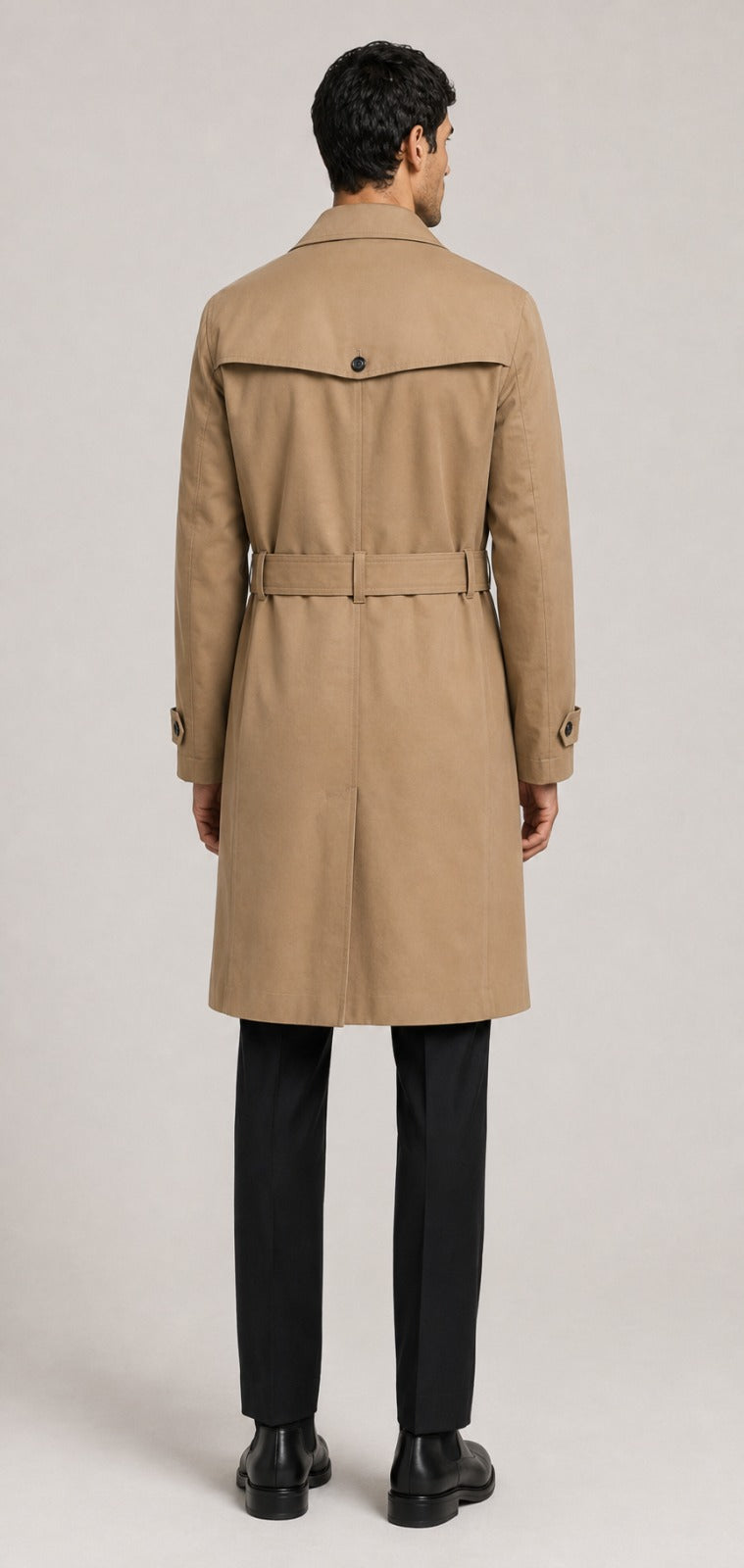 HELIOS Cotton and Lyocell Tailored Trench Coat — PRE-ORDER — PZ007 HELIO