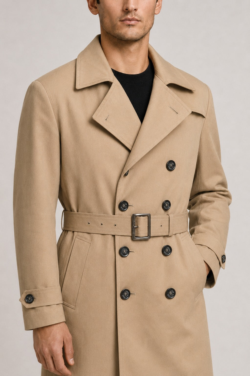 HELIOS Cotton and Lyocell Tailored Trench Coat — PRE-ORDER — PZ007 HELIO