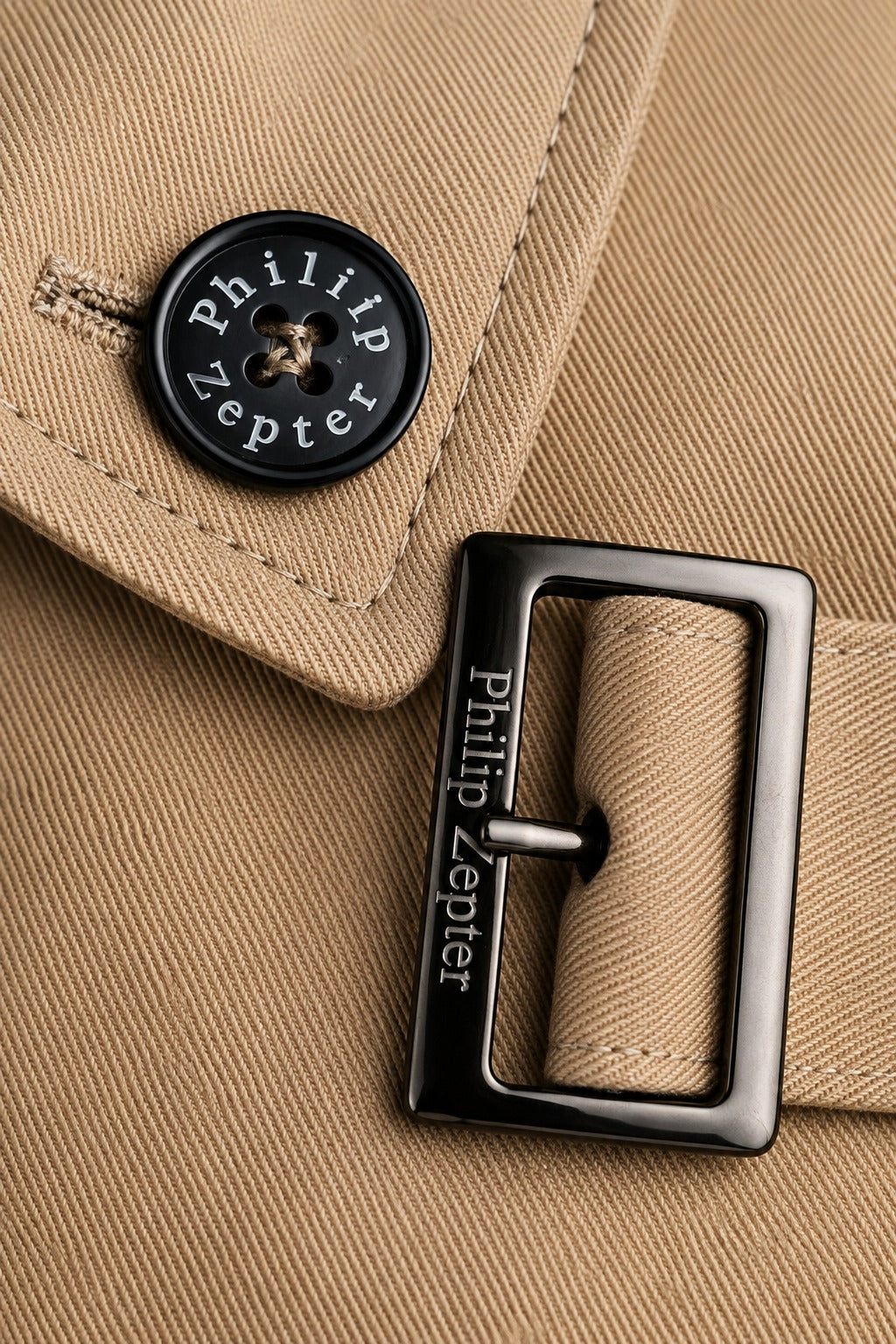 HELIOS Cotton and Lyocell Tailored Trench Coat — PRE-ORDER — PZ007 HELIO