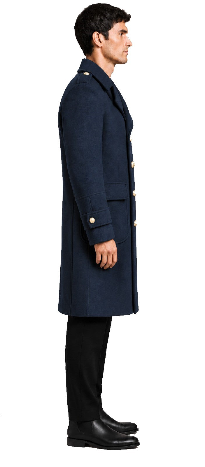 TITAN Gold Button Coat — PRE-ORDER — PZ006 TITAN