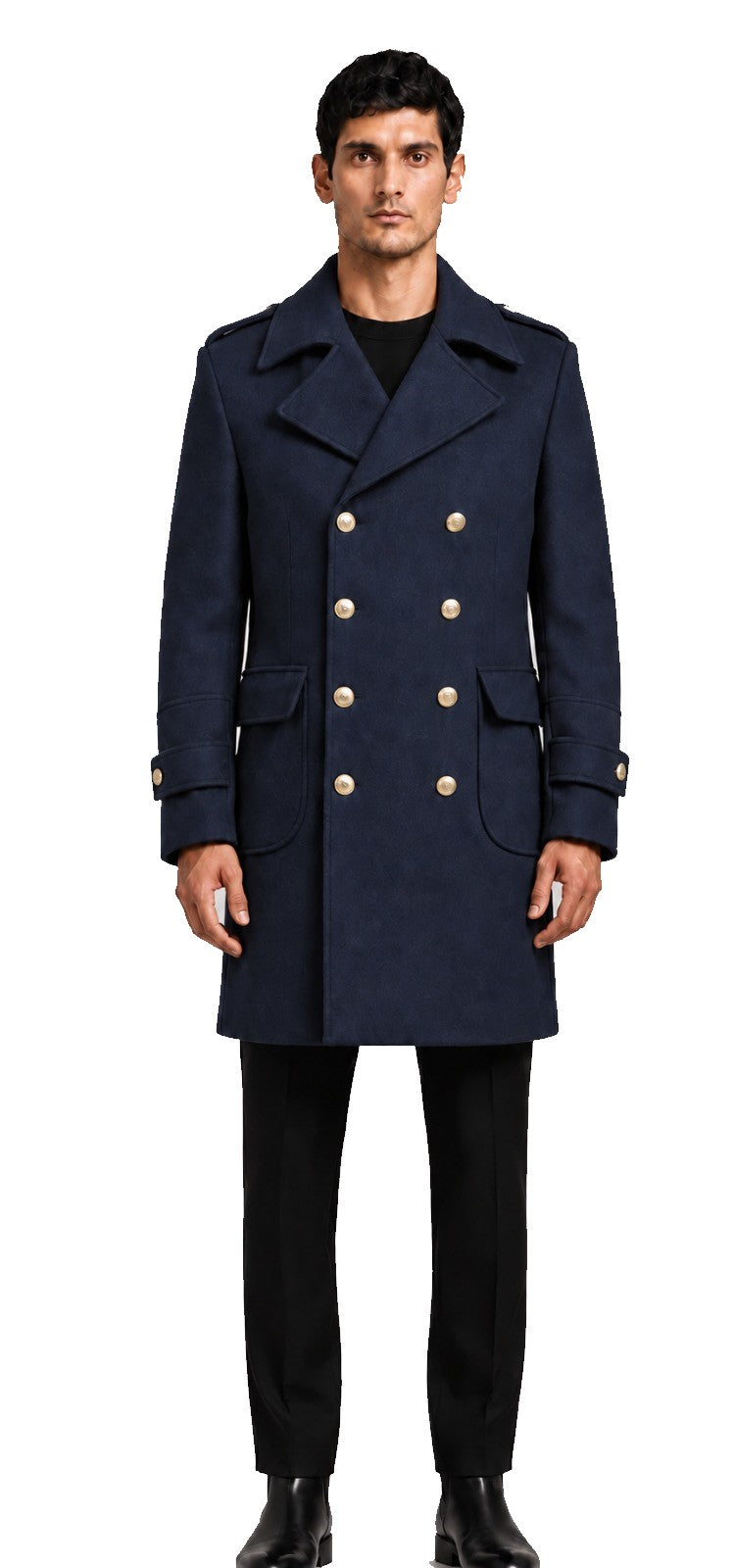 TITAN Gold Button Coat — PRE-ORDER — PZ006 TITAN