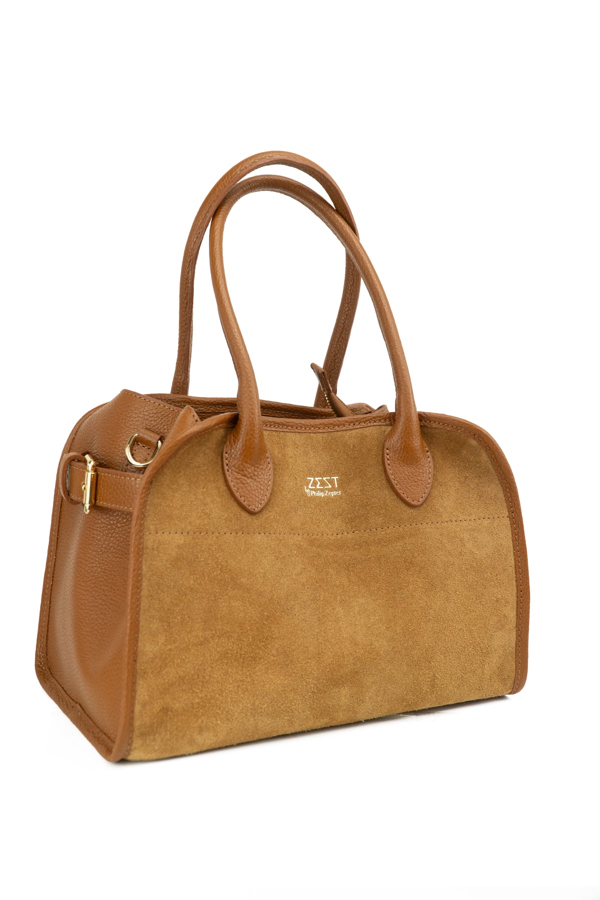 Bowling Bag in Pelle e Camoscio – ZS-2511