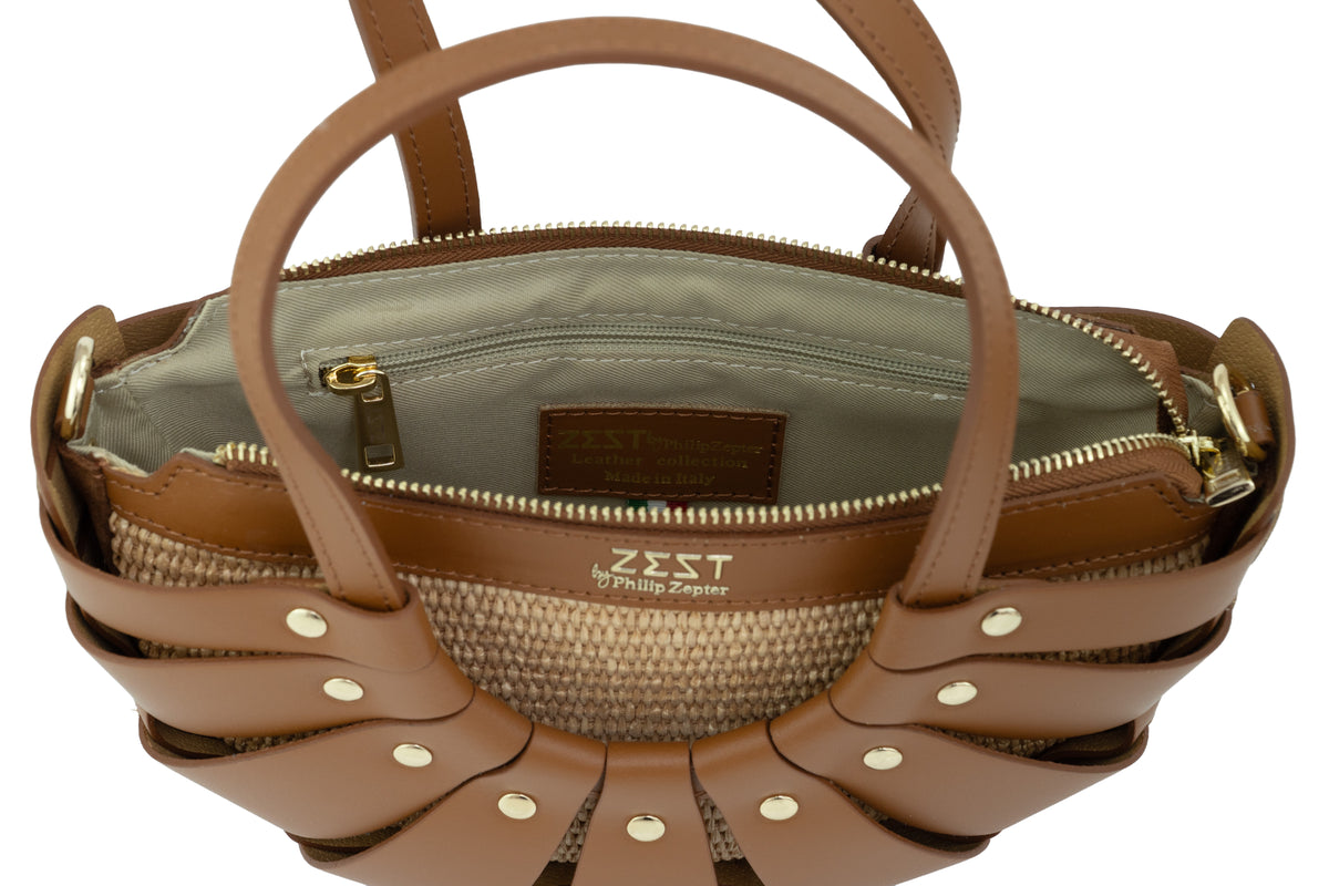 Borsa Statement in Pelle e Paglia – ZS-2528