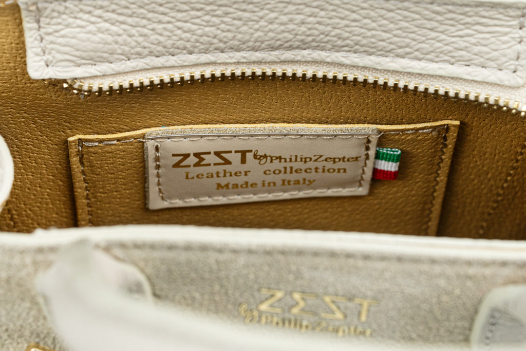 Mini Borsa Satchel in Pelle e Camoscio – ZS-2542